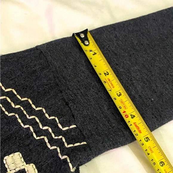 Lucky Lotus knitwear ethnic aztec pattern embroidered open front  cardigan - Picture 10 of 11